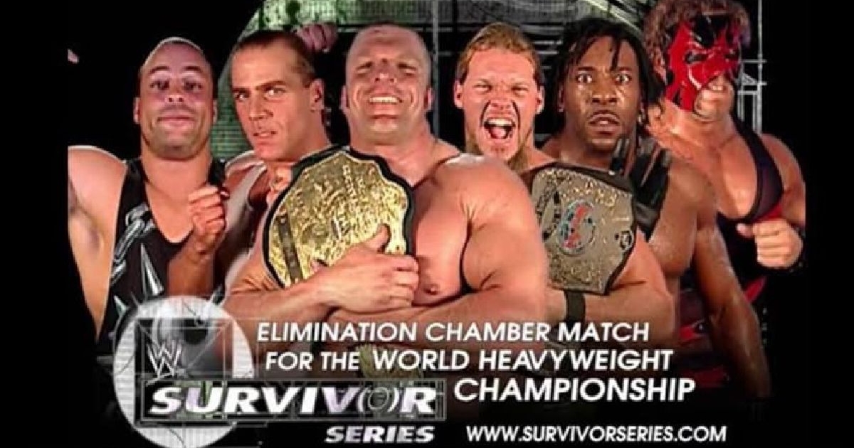 First Elimination Chamber Match - WWE Survivor Series 2002