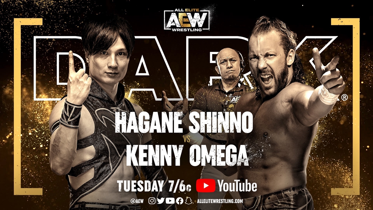 AEW Dark Card - Kenny Omega vs Hagane Shinno graphic