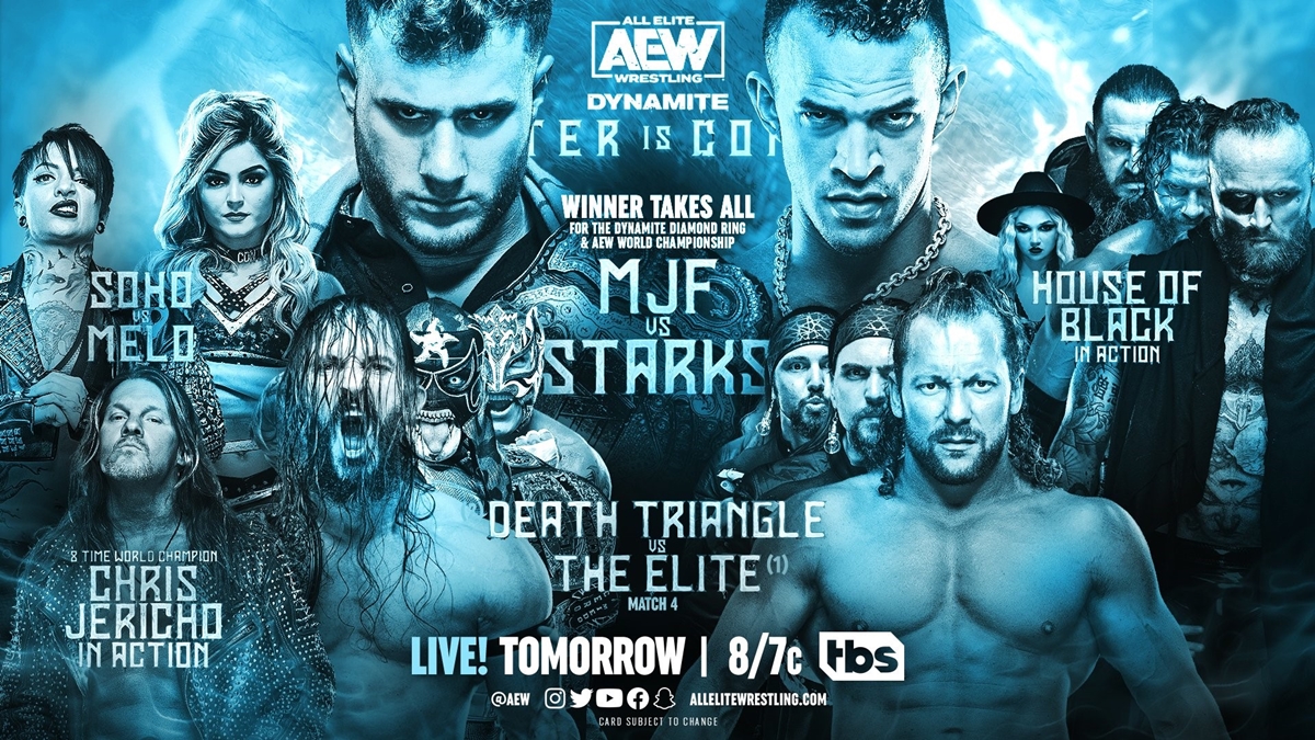 AEW Dynamite Winter is Coming card graphic