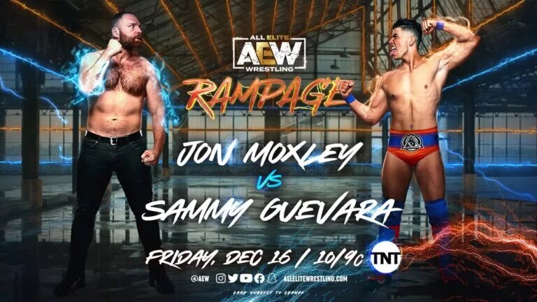 AEW Rampage Spoilers - Jon Moxley vs Sammy Guevara graphic