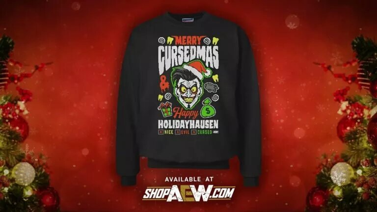 Christmas Wrestling Merch - Cursemas jumper
