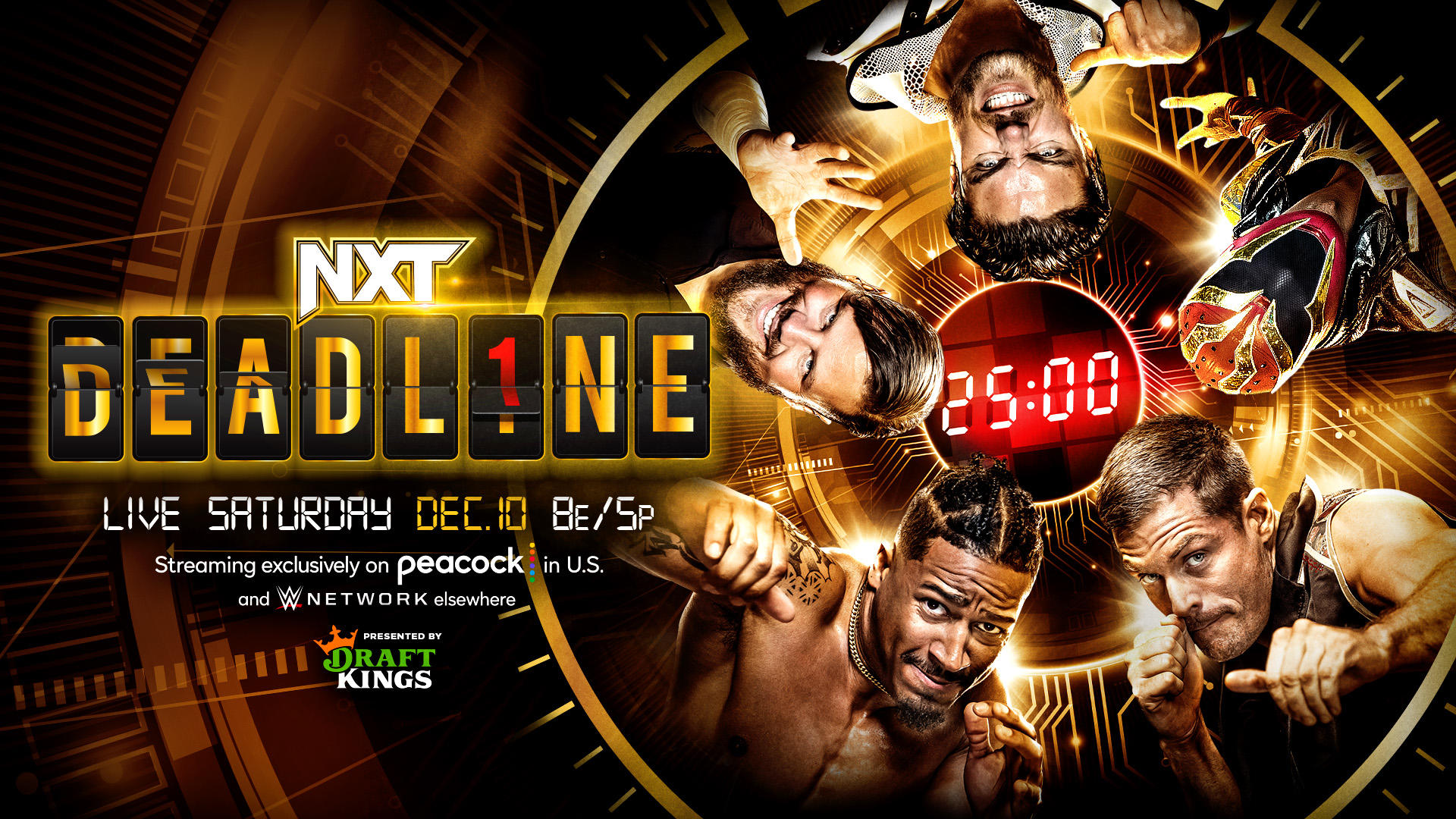 NXT Deadline | Carmelo Hayes, Joe Gacy, Grayson Waller, JD McDonagh, Axiom