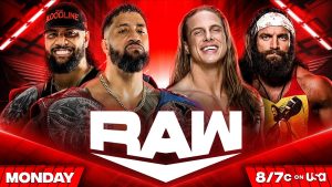 WWE Raw tonight - Usos vs Riddle & Elias graphic