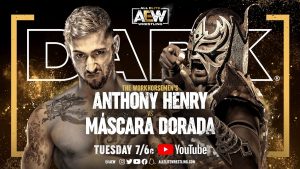 AEW Dark card - Anthony Henry vs Mascara Dorada graphic