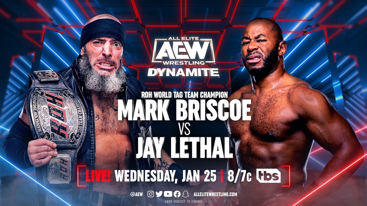 AEW Dynamite card - Mark Briscoe vs Jay Lethal