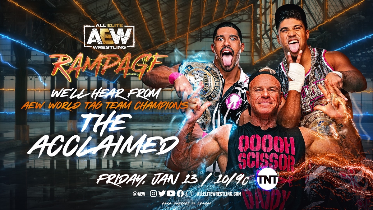 AEW Rampage Card - The Acclaimed graphic