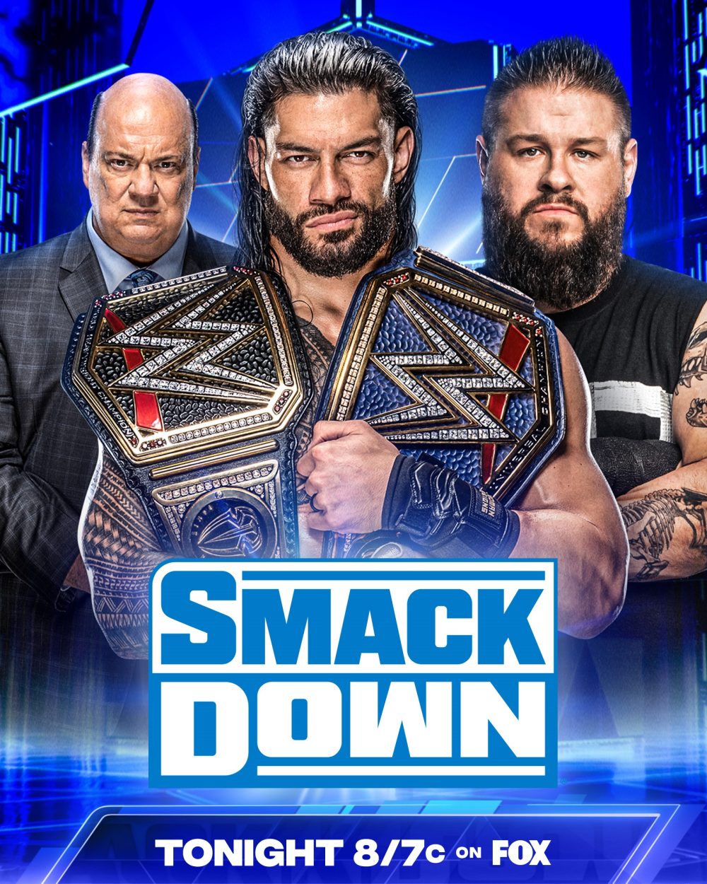 wwe smackdown tonight - roman reigns and kevin owens contract signing