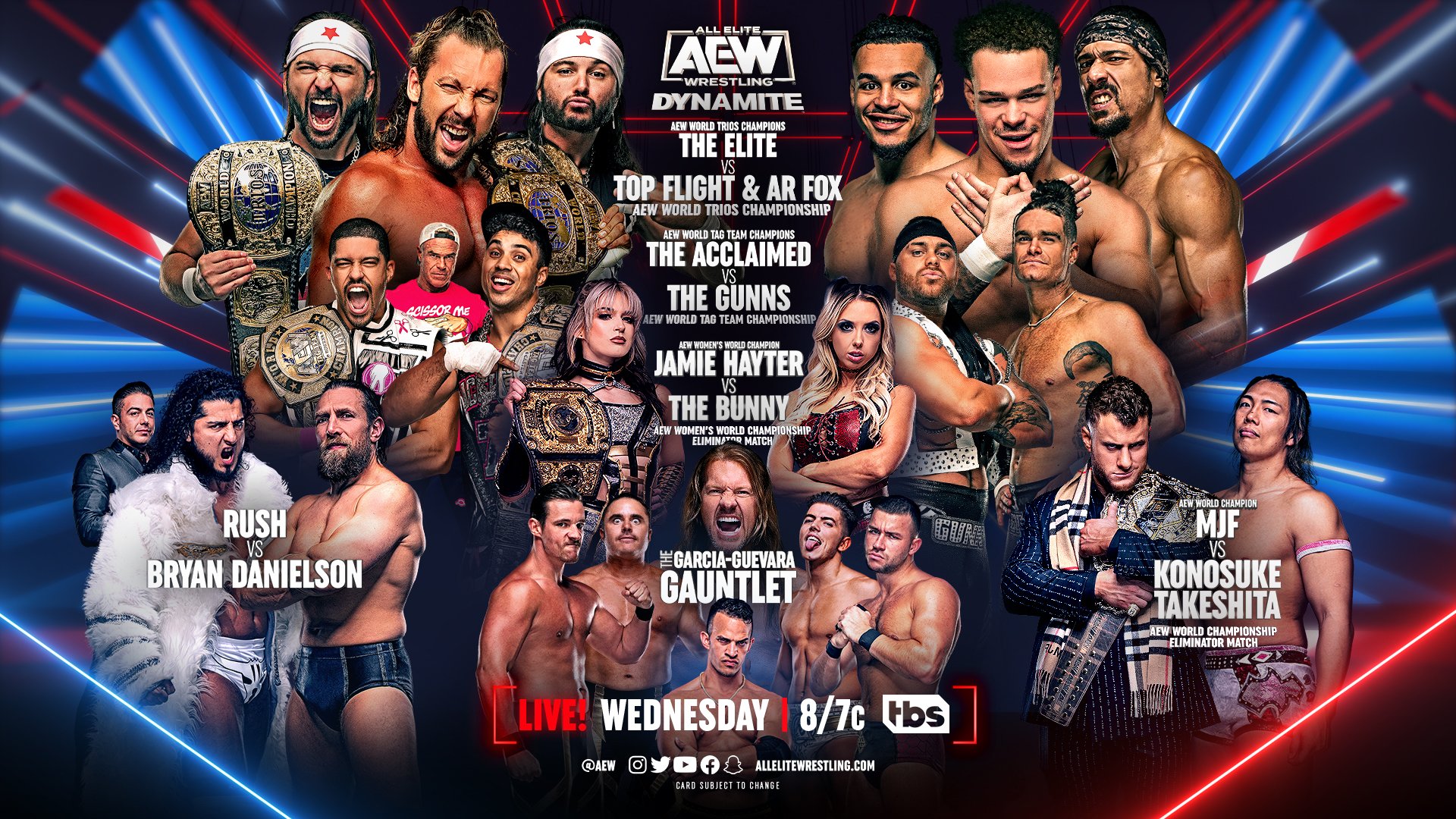 AEW Dynamite Card Tonight (2/6/23) Championship Fight Night