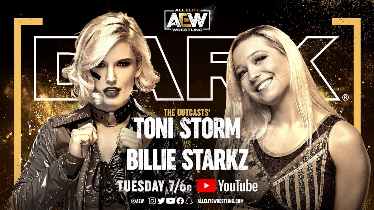 AEW Dark card - Toni Storm vs Billie Starkz graphic