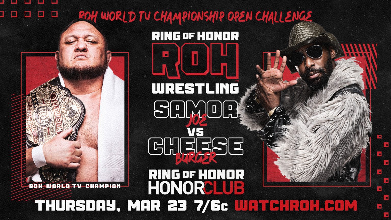 Ring of Honor Results 3-23-23 - Samoa Joe and Cheeseburger