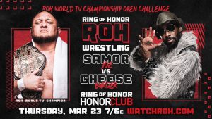 Ring of Honor TV - Samoa Joe vs Cheeseburger graphic