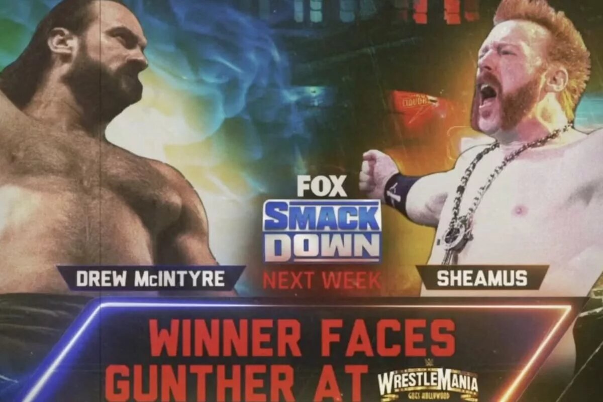 Sheamus vs Drew McIntyre