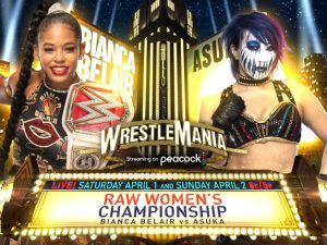 WrestleMania 39 women's matches: Belair and Auska Match Graphiv