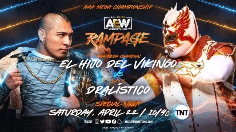 AEW Rampage spoilers - Komander vs Hijo del Vikingo graphic