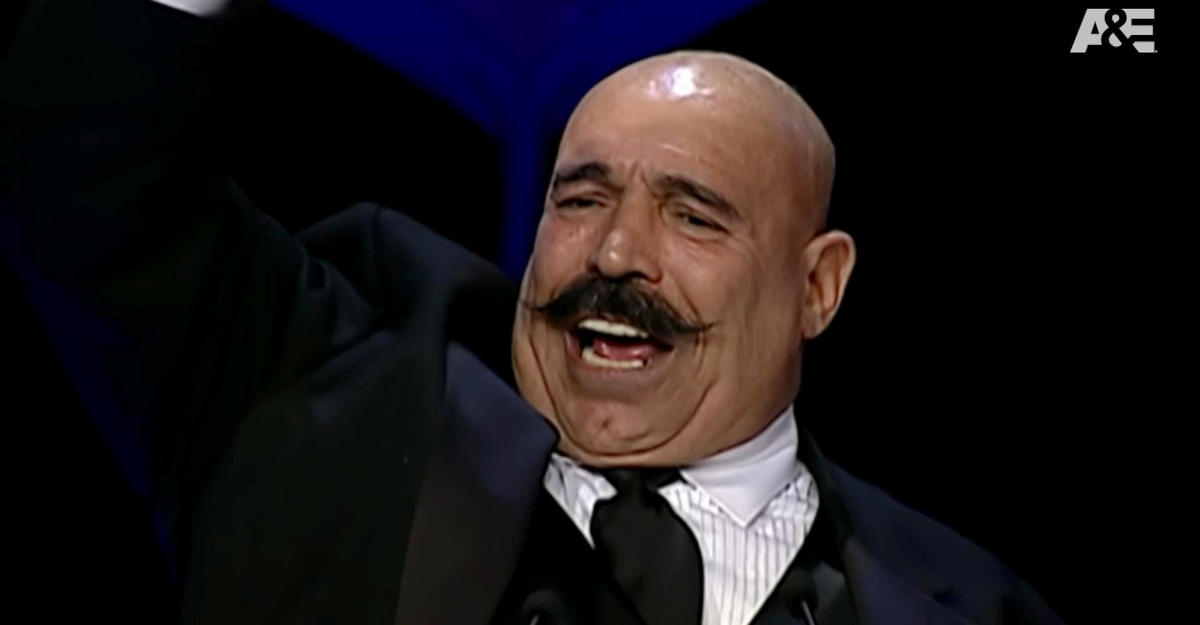 The Iron Sheik pictured on a WWE show