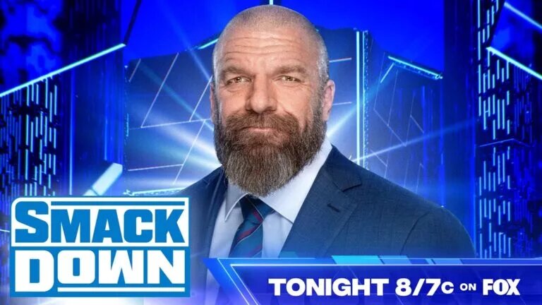 WWE Draft announcement - graphic for Triple H appearing to announce the news