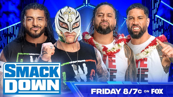 The Usos take on LWO (Rey Mysterio and Santos Escobar) on this week's WWE Friday Night SmackDown card (preview)