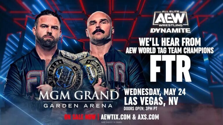 AEW Dynamite card - FTR promo graphic