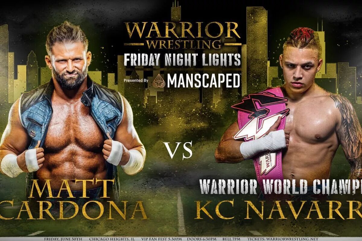 Warrior Wrestling 30: Cardona vs. Navarro Graphic