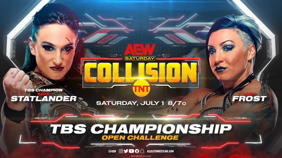 AEW Collision Spoilers - Lady Frost vs Kris Statlander graphic