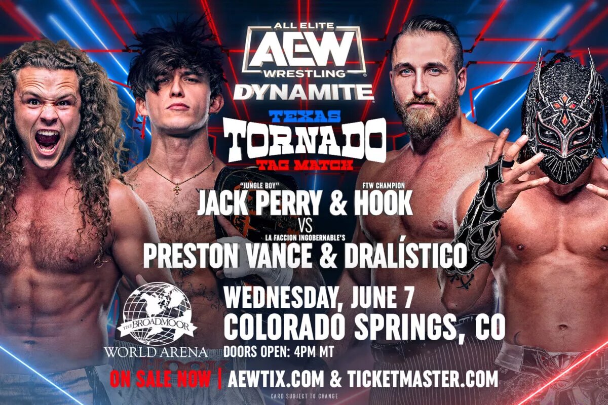 AEW Dynamite Preview: Texas Tornado Match Graphic