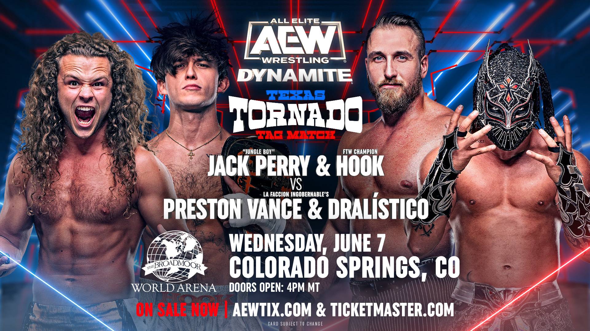 AEW Dynamite Preview: Texas Tornado Match Graphic
