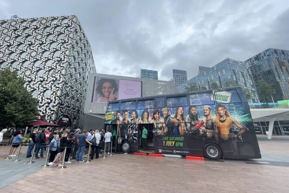 WWE Money in the Bank in London, UK.