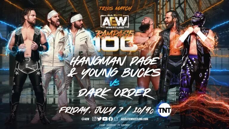 AEW Rampage Spoilers - Dark Order vs Elite graphic