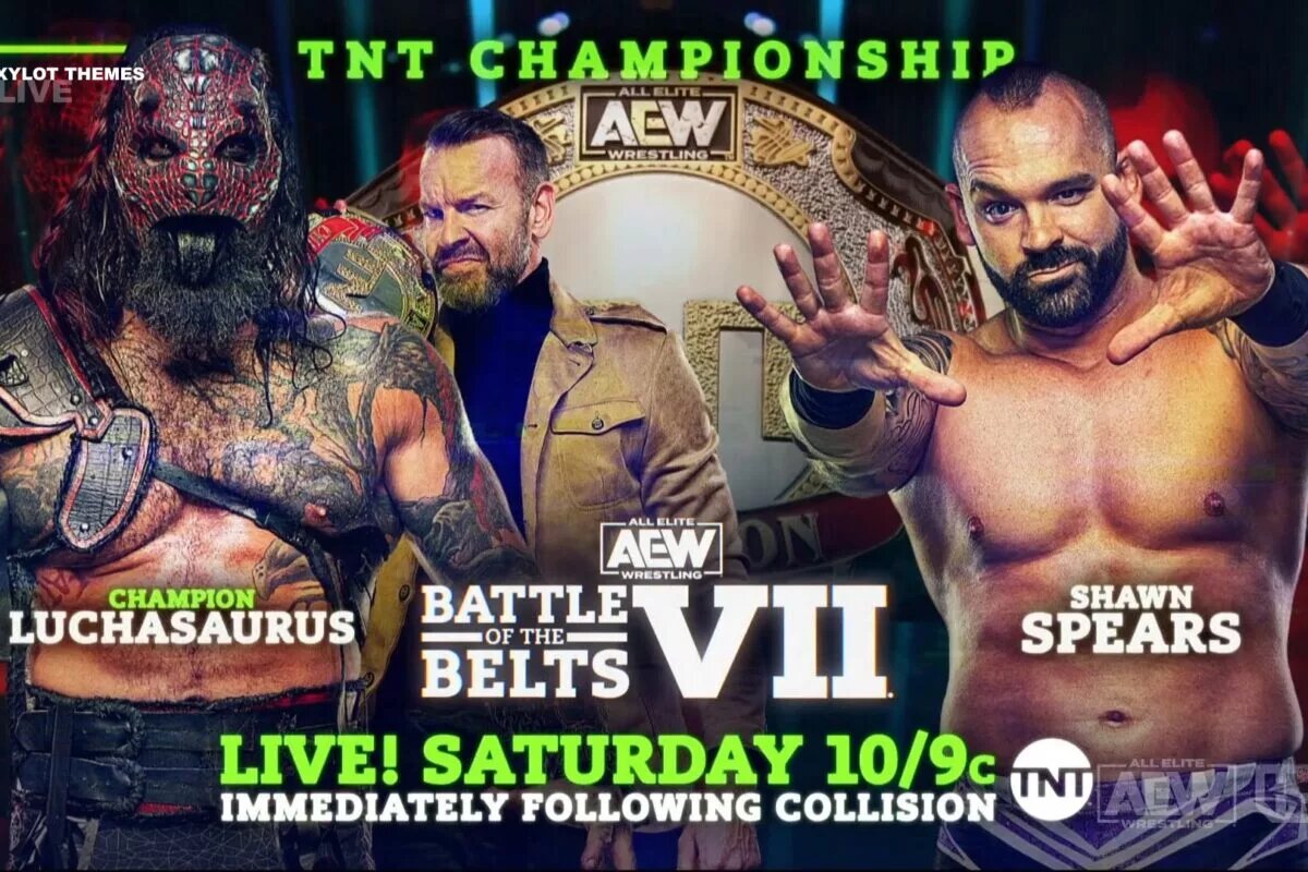 A match graphic for AEW Battle of the Belts VII.