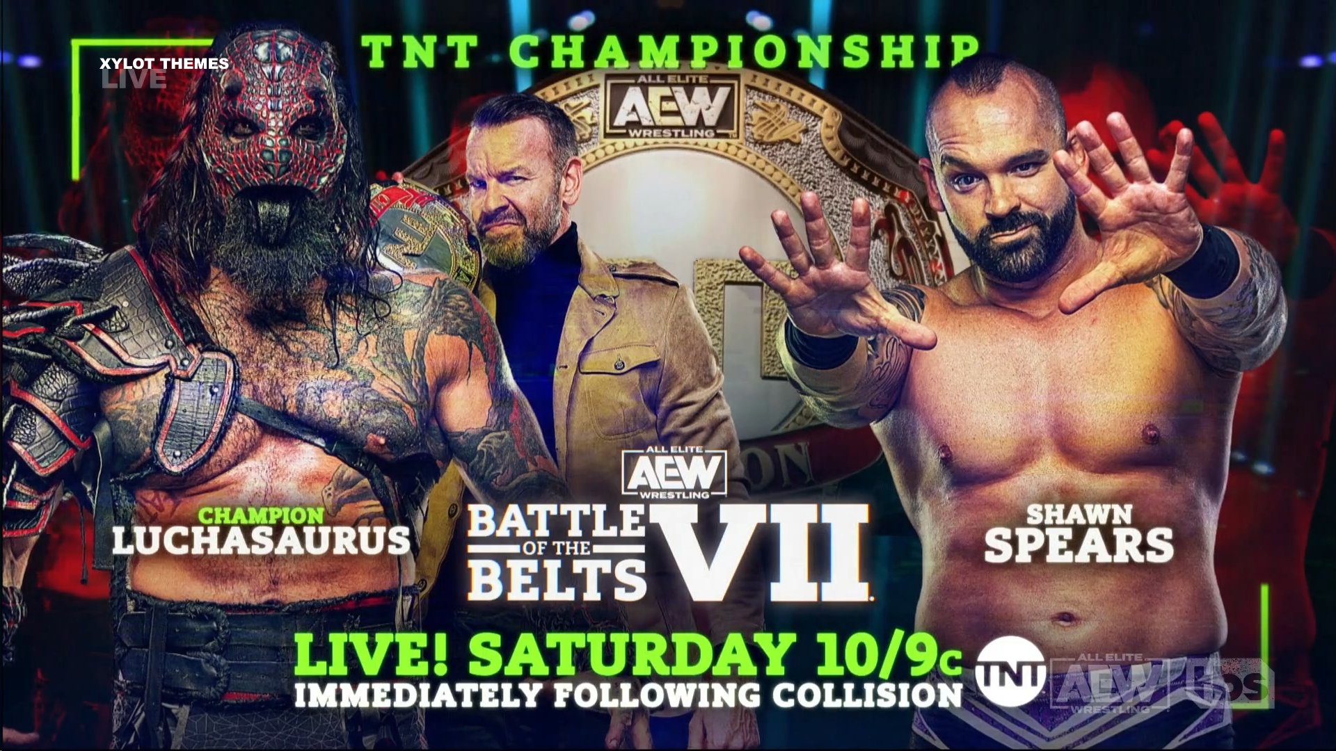A match graphic for AEW Battle of the Belts VII.
