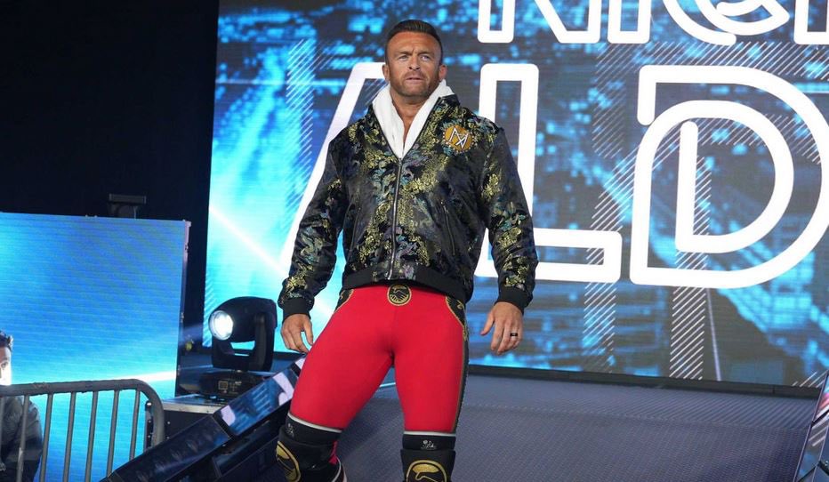 A photo of Nick Aldis on IMPACT! Wrestling, formerly known as TNA Wrestling, programming.