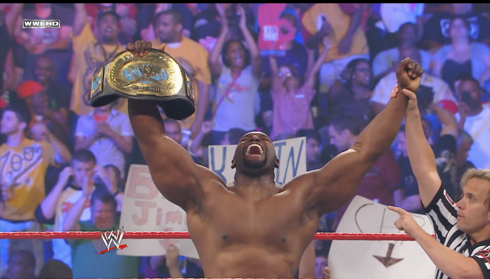 Ezekiel Jackson as WWE Intercontinental Champion.