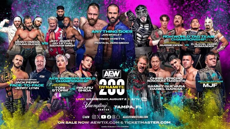 A special 200th episode graphic for AEW Dynamite.