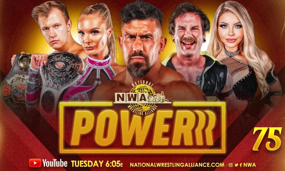 A match graphic of NWA Powerrr on YouTube.
