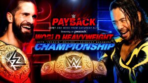 WWE Payback match graphic featuring Seth Rollins and Shinsuke Nakamura.