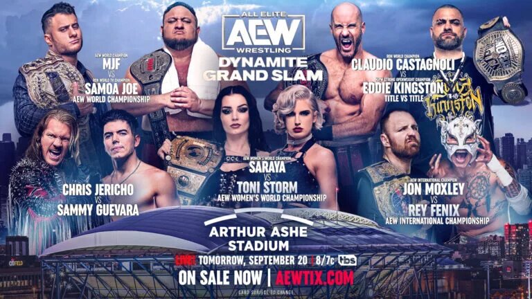 AEW Dynamite Grand Slam 2023 Results