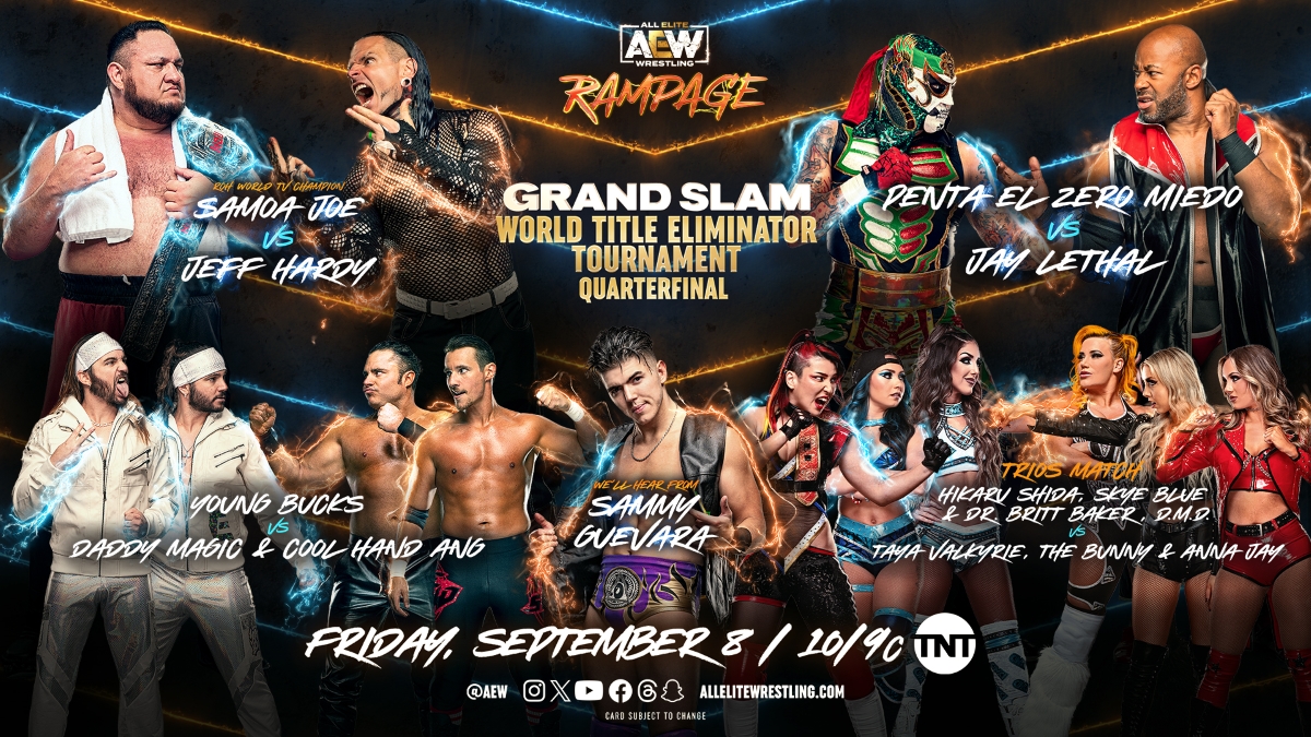 AEW Rampage Spoilers - Full card graphic