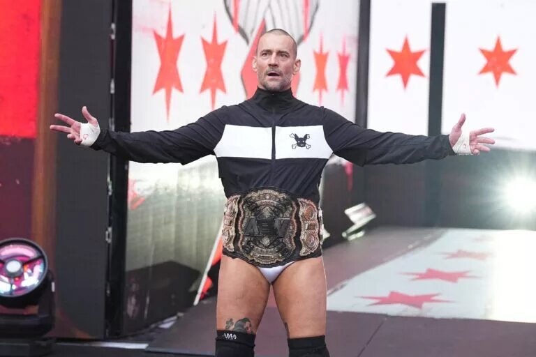 A photo of CM Punk in AEW.
