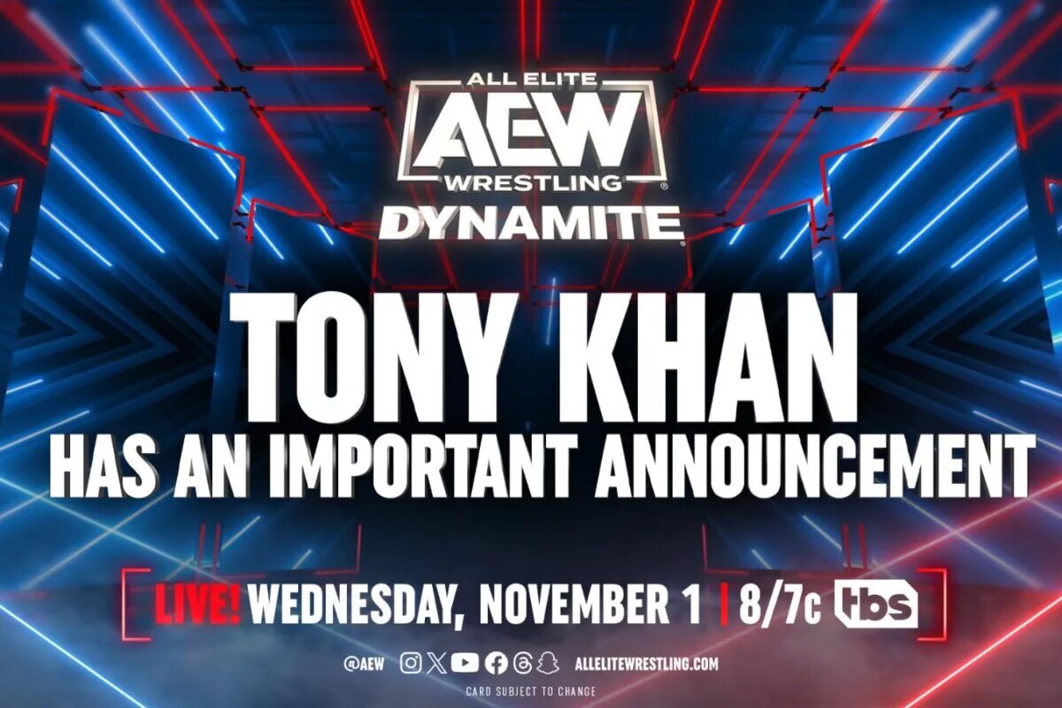 AEW Dynamite Tony Khan Announcement Graphic