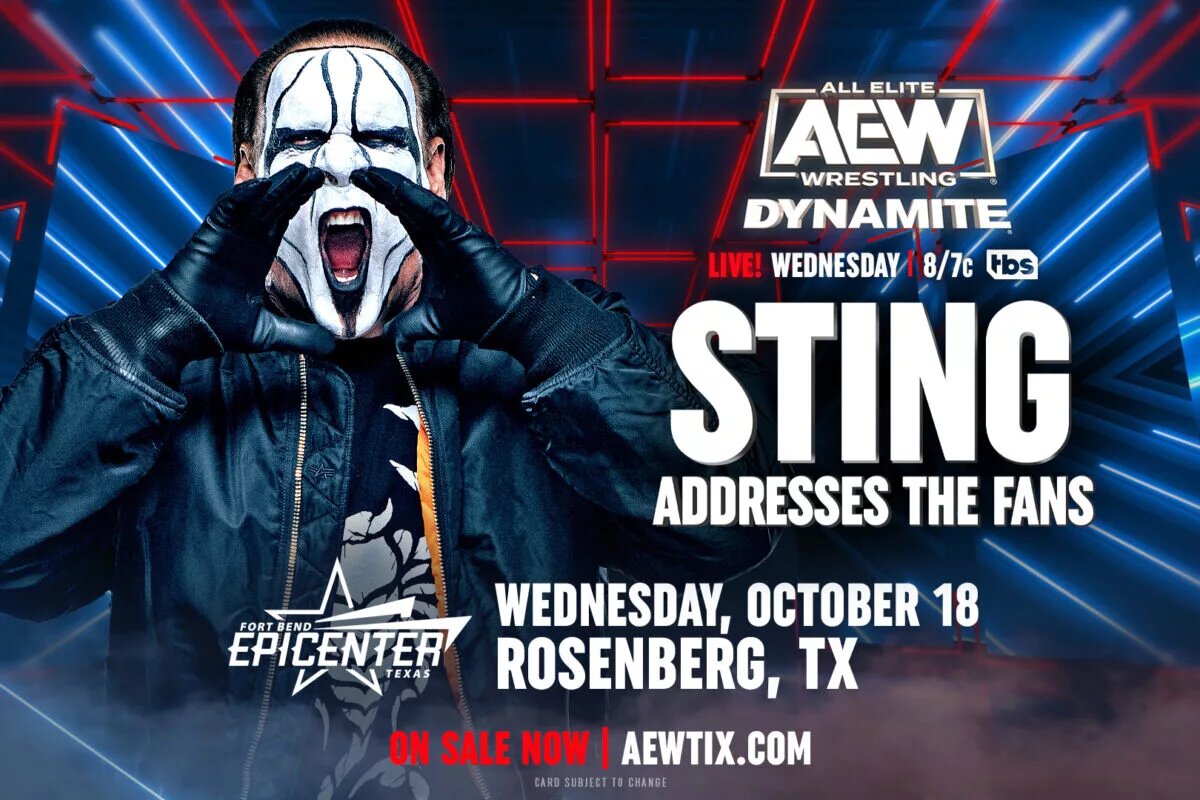 AEW Dynamite Sting Addresses the fans image