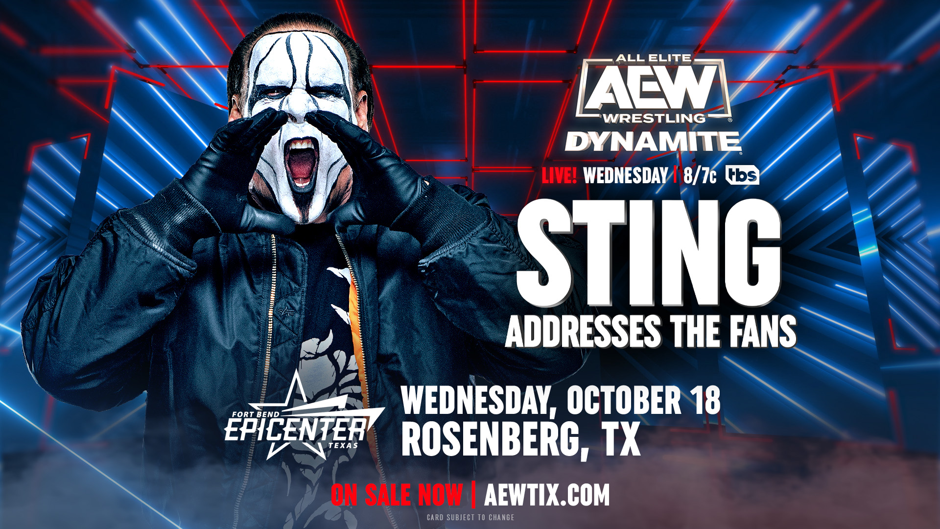 AEW Dynamite Sting Addresses the fans image