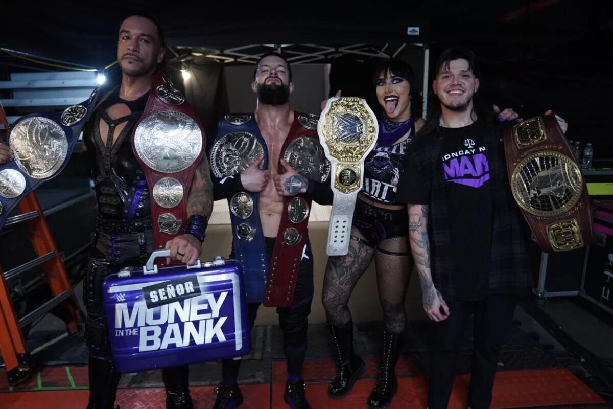 A photo of WWE stable Judgment Day.