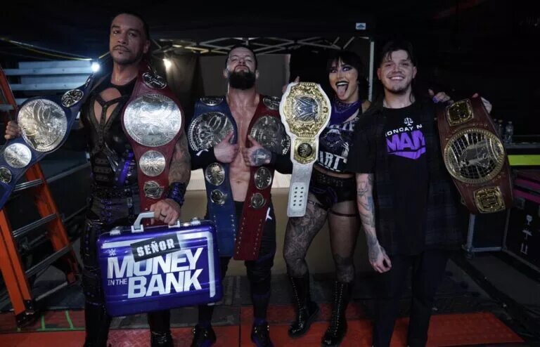 A photo of WWE stable Judgment Day.