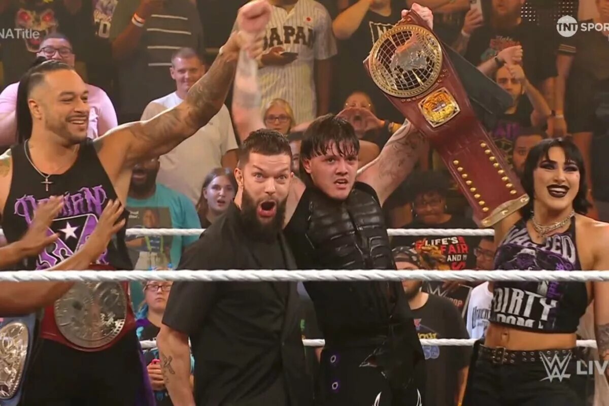 Dominik Mysterio and The Judgment Day on WWE NXT.