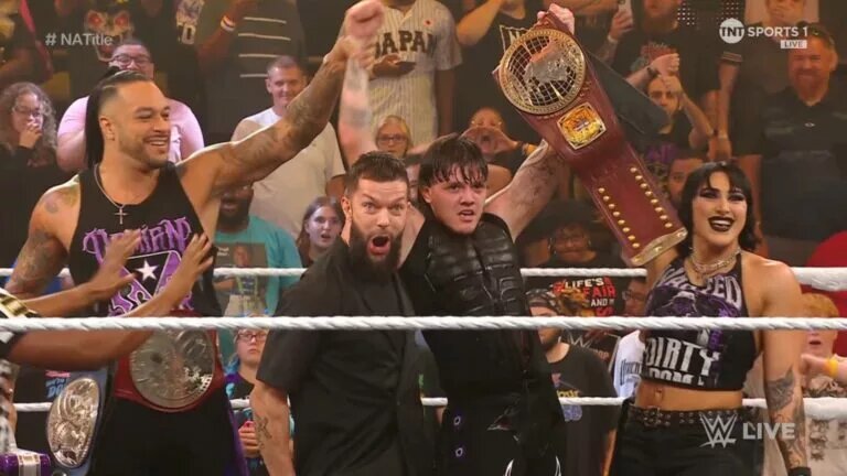 Dominik Mysterio and The Judgment Day on WWE NXT.