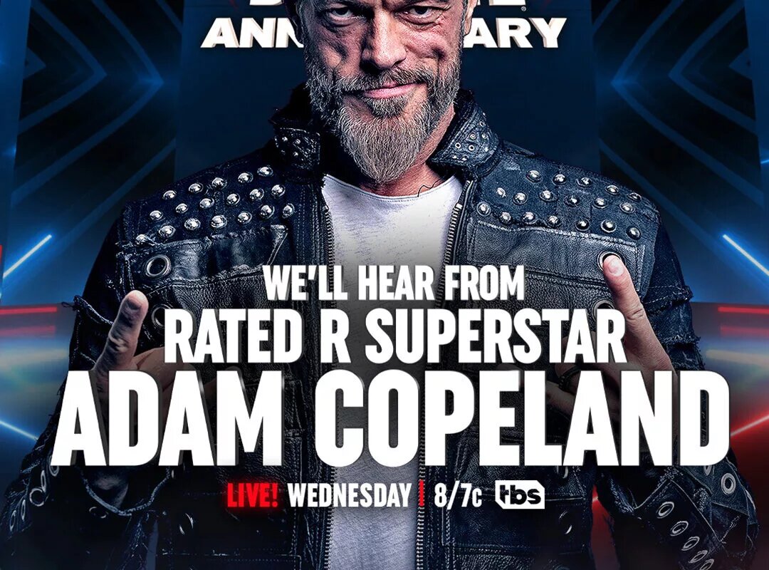 AEW Dynamite Show Graphic"Adam Copeland FKA Edge Appears