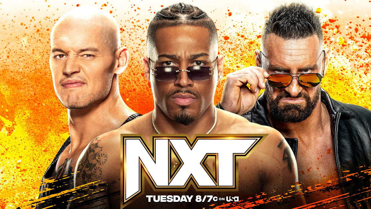 WWE NXT match graphic.