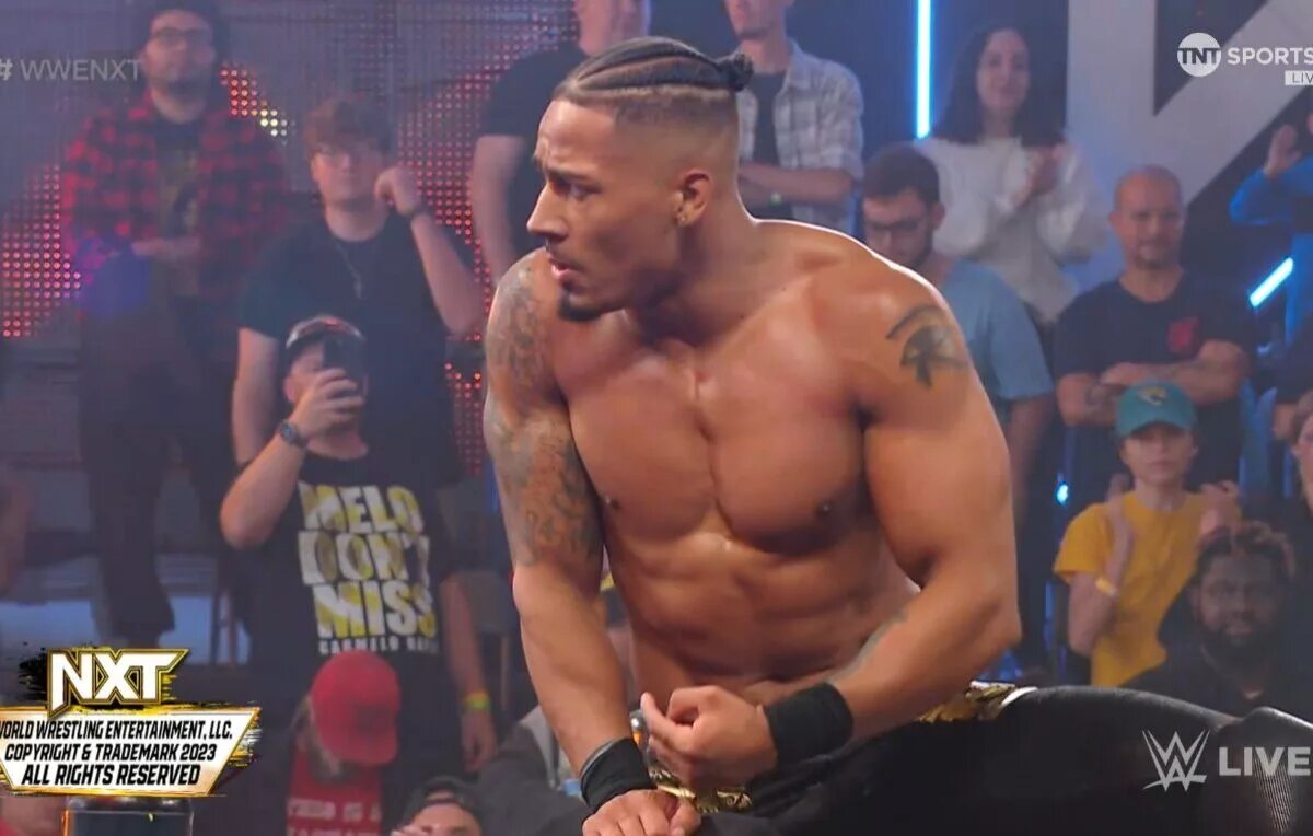 Carmelo Hayes on WWE NXT.