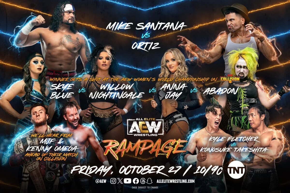 AEW Rampage match graphic.