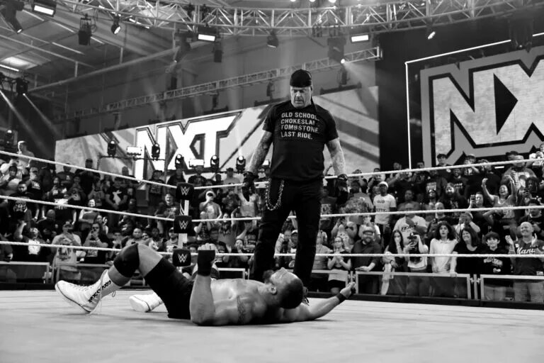 The Undertaker appearing on an episode of WWE NXT.